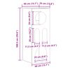 vidaXL Aparador Madera vieja 40 x 35 x 100.5 cm Madera de ingenier&iacute;a