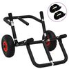 vidaXL Carrito SUP para 2 tablas de surf plegable 90 kg aluminio