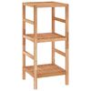vidaXL Estante de ba&ntilde;o madera maciza nogal 35,5x35,5x79 cm