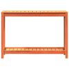 vidaXL Mesa de plantaci&oacute;n y estante madera maciza marr&oacute;n 108x35x75 cm