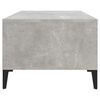 vidaXL Mesa de centro madera contrachapada gris hormigón 90x50x36,5 cm