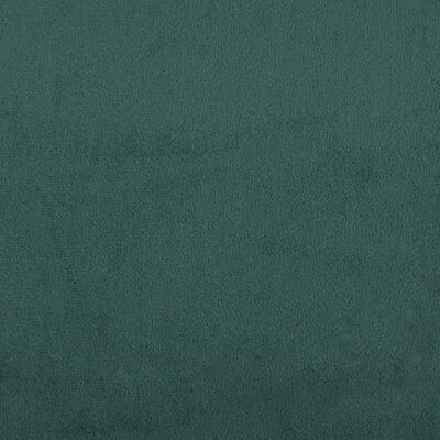 vidaXL Banco con cojines terciopelo verde oscuro 120,5x65x75 cm