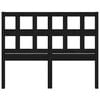 vidaXL Cabecero de cama madera maciza de pino negro 165,5x4x100 cm