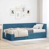 vidaXL Estructura de cama en esquina Azul 90 x 190 cm Terciopelo