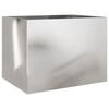 vidaXL Jardinera de acero inoxidable plateado 62x47x46 cm