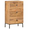 vidaXL Aparador de madera maciza de mango 45x30x75 cm