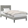 vidaXL Estructura de cama Gris Claro 80 x 200 cm Terciopelo