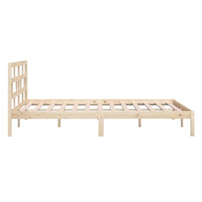 vidaXL Estructura de cama de madera maciza king size 150x200 cm