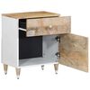 vidaXL Mesita de noche madera maciza de mango 50x33x60 cm