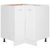vidaXL Armario esquinero bajo Lyon blanco 75,5x75,5x81,5 cm