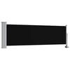 vidaXL Toldo lateral retr&aacute;ctil de jard&iacute;n negro 80x300 cm