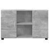 vidaXL Aparador con estante FLORIN Gris Concreto 88,5 x 30,5 x 55,5 cm