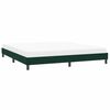 vidaXL Estructura cama sin colch&oacute;n terciopelo verde oscuro 200x210cm