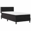 vidaXL Cama tipo Box Spring con colch&oacute;n Negro 200 x 90 cm Terciopelo