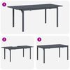 vidaXL Conjunto de Comedor de Jard&iacute;n 9 pcs Negro rat&aacute;n sint&eacute;tico
