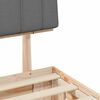 vidaXL Estructura de Cama con Cabecera Tapizada Gris Claro