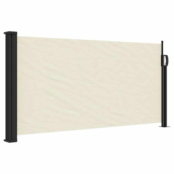 vidaXL Toldo lateral retr&aacute;ctil crema 100x500 cm