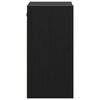 vidaXL Armarios de pared 2 uds madera maciza de pino negro 30x30x60 cm