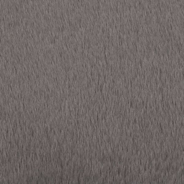 vidaXL Alfombra de pelo sint&eacute;tico de conejo gris oscuro 80 cm