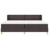 vidaXL Cama tipo Box Spring Marr&oacute;n Oscuro 200 x 200 cm tela