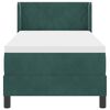 vidaXL Cama tipo Box Spring Verde oscuro 200 x 80 cm Poli&eacute;ster