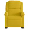 vidaXL Sill&oacute;n reclinable de masaje elevable terciopelo amarillo