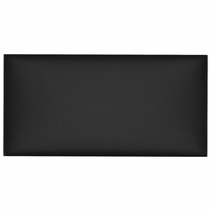 vidaXL Cabecero de Pared 12 pcs Negro 30 x 15 cm tela
