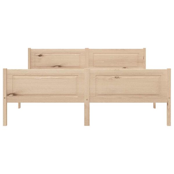 vidaXL Estructura de cama sin colchón madera maciza de pino 120x200 cm
