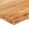 vidaXL Tablero de mesa borde natural madera maciza mango 110x60x3,8 cm
