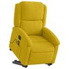 vidaXL Sill&oacute;n reclinable masaje el&eacute;ctrico elevable terciopelo amarillo