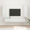 vidaXL Conjunto de mueble de TV 3 pcs brillante Madera de ingenier&iacute;a