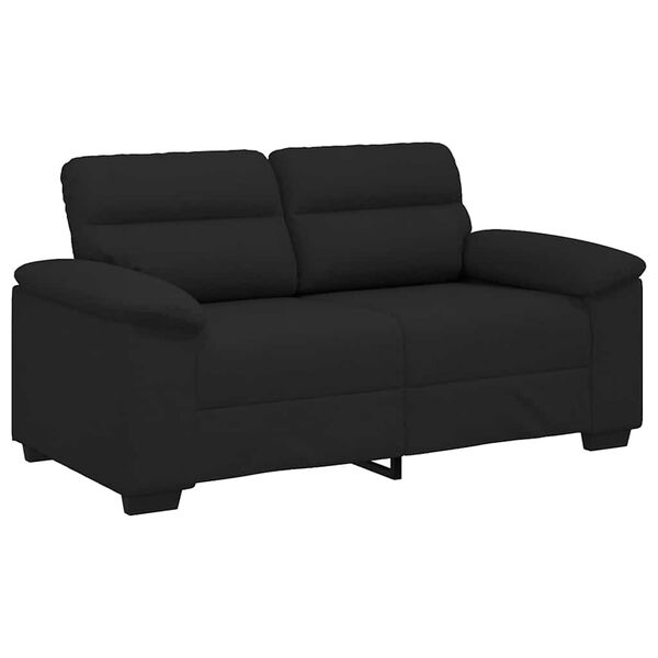 vidaXL Sof&aacute; 2 plazas Tela Negro 120 cm