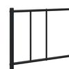 vidaXL Estructura cama sin colch&oacute;n con estribo metal negro 183x213 cm