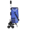 vidaXL Carro de compras Azul 47 x 39 x 100,5 cm Tela Oxford