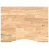 vidaXL Banco de trabajo madera maciza de roble 80x60x(71,5-98) cm