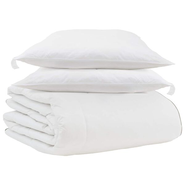 vidaXL Edred&oacute;n de Invierno con almohada 3 pcs Pluma de pato