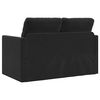 vidaXL Sof&aacute; cama de suelo 2 en 1 terciopelo negro 122x204x55 cm