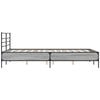 vidaXL Estructura cama madera ingenier&iacute;a metal gris Sonoma 120x200 cm