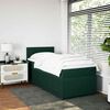 vidaXL Cama box spring con colch&oacute;n terciopelo verde oscuro 90x190 cm