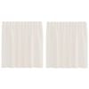 vidaXL Cortinas de gasa con trabillas 2 uds. crema