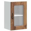 vidaXL Armario de cocina de pared con puerta de cristal "Kalmar" de, madera de ingenier&iacute;a envejecida