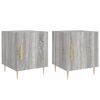 vidaXL Mesitas noche 2 uds madera ingenier&iacute;a gris Sonoma 40x40x50 cm