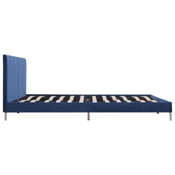 vidaXL Estructura de cama sin colchón tela azul 180x200 cm