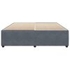 vidaXL Estructura cama sin colch&oacute;n terciopelo gris oscuro 200x200 cm