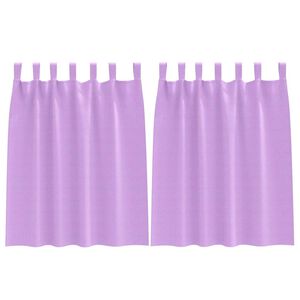 vidaXL Cortinas Opacas con Anillas 2 uds. Morado 140 x 140 cm
