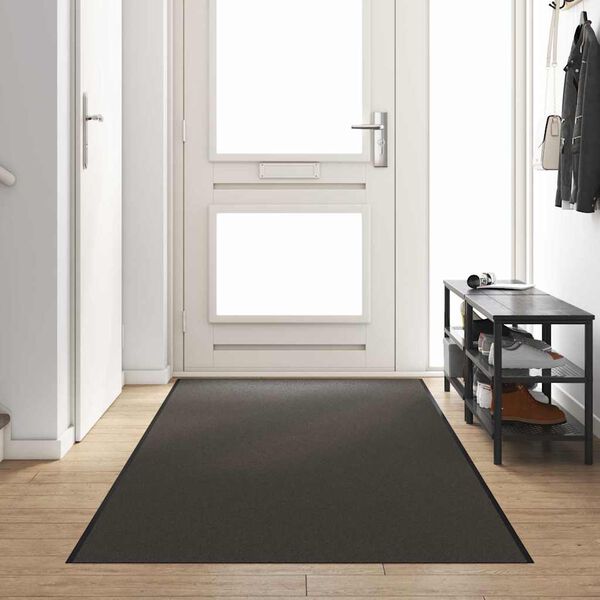 vidaXL Felpudo Antracita y Negro 120 x 350 cm Polipropileno y vinilo
