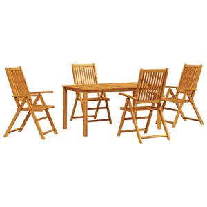 vidaXL Conjunto de Comedor de Jard&iacute;n 7 pcs Marr&oacute;n
