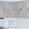 vidaXL Mueble de Cocina Kalmar Gris Concreto 57 x 57 x 100 cm