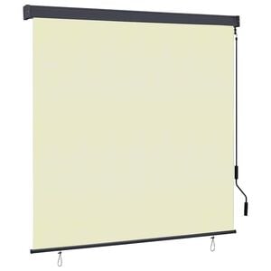 vidaXL Estor enrollable Crema 180 x 250 cm Tela y Aluminio