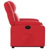 vidaXL Sill&oacute;n reclinable elevable cuero artificial rojo